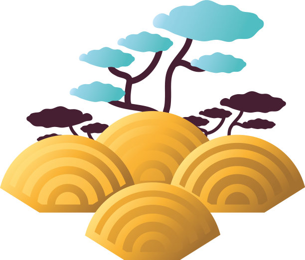 中国山上的树木设计图片下载