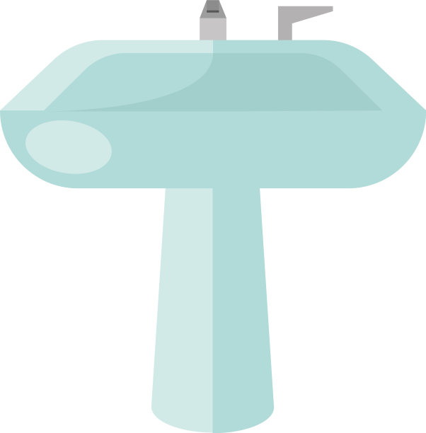 水槽浴室家具孤立图标图片下载