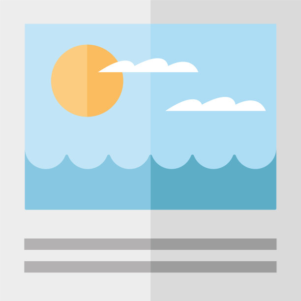 图片照片与海景图标图片下载