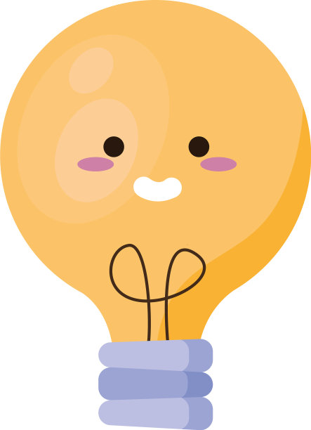 灯泡灯卡哇伊漫画人物图片下载