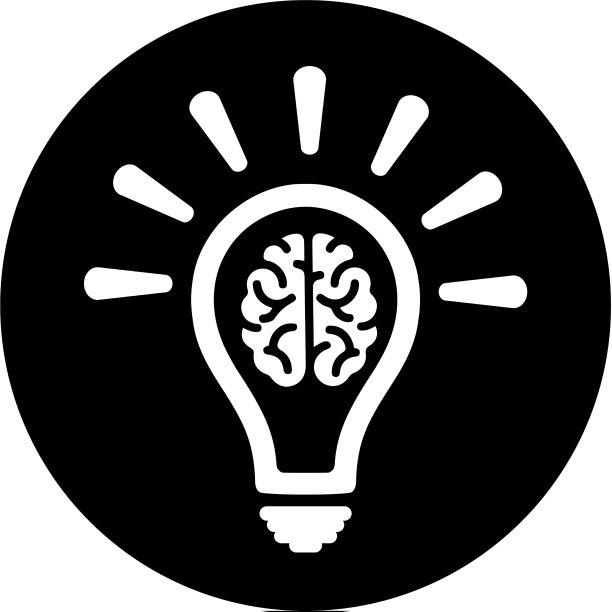 黑色创意头脑风暴图标图片下载