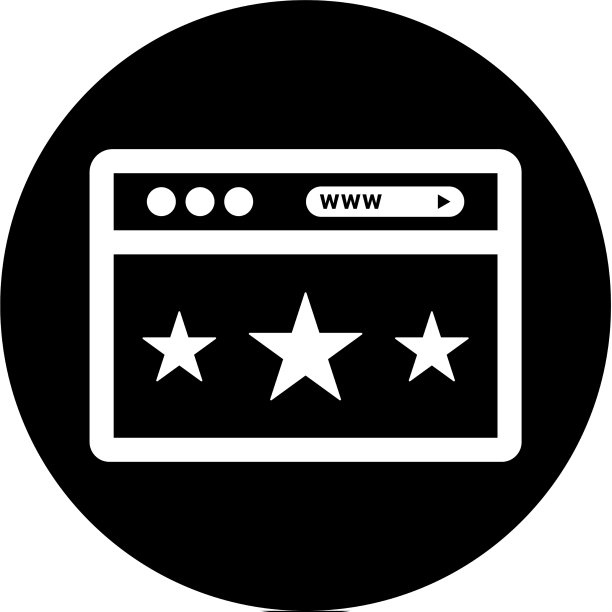 浏览器网页质量评级黑色图标图片下载