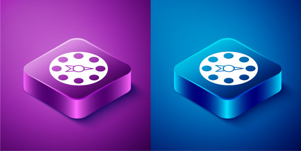 等距扭曲经典派对游戏图标孤立图片下载