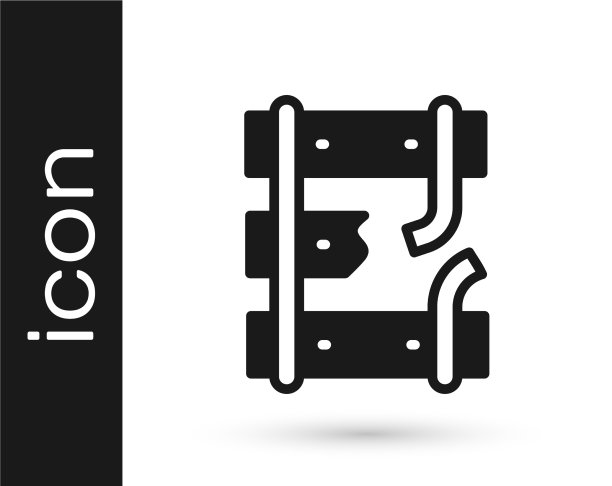 铁路标志上的黑色破损或开裂的铁轨图片下载