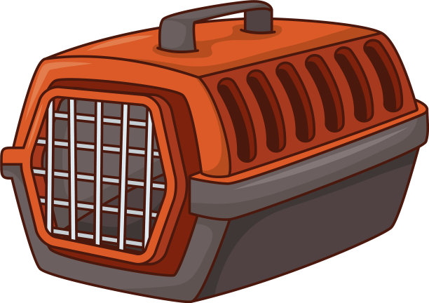 宠物运输箱孤立图标图片下载