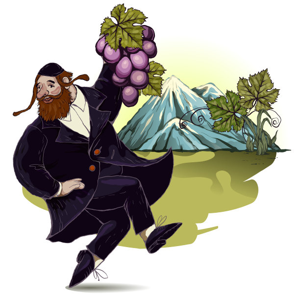 犹太节日的象征是一个跳舞的犹太人图片下载