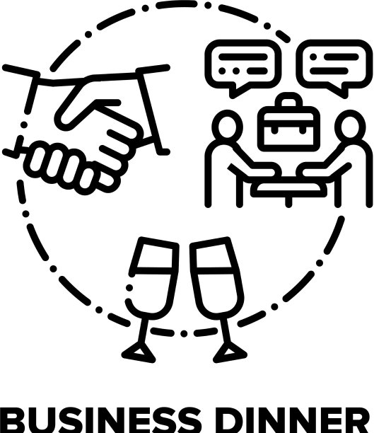 商务晚宴概念黑图片下载