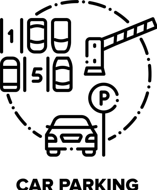 停车概念黑色图片下载