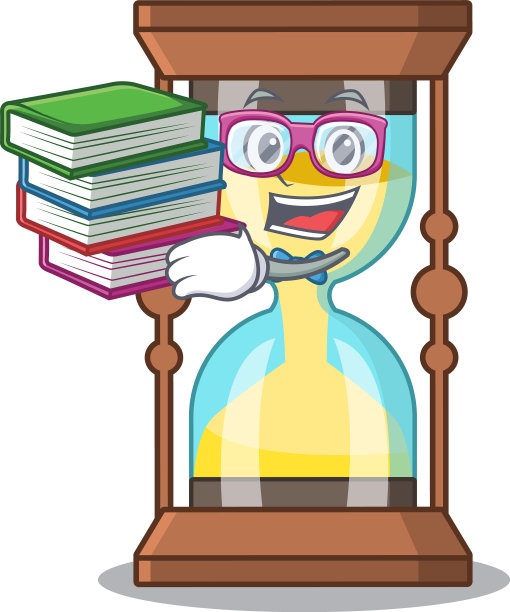 一个在天文钟吉祥物设计上勤奋的学生图片下载