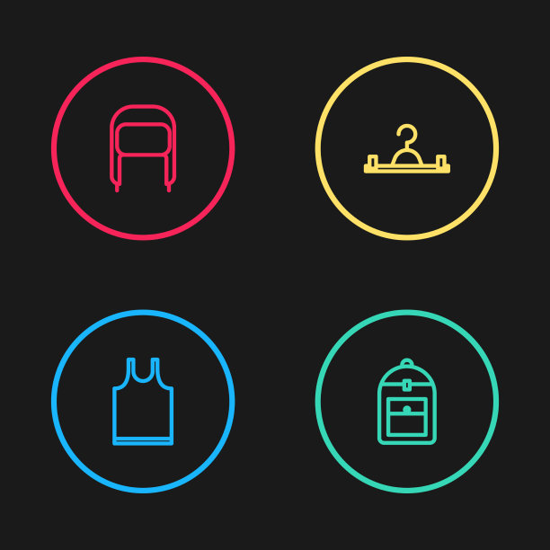 设行无袖t恤背包衣架图片下载