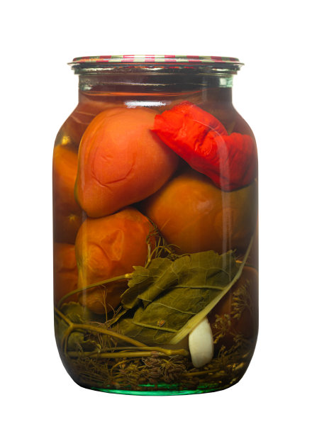 罐装的腌番茄图片下载