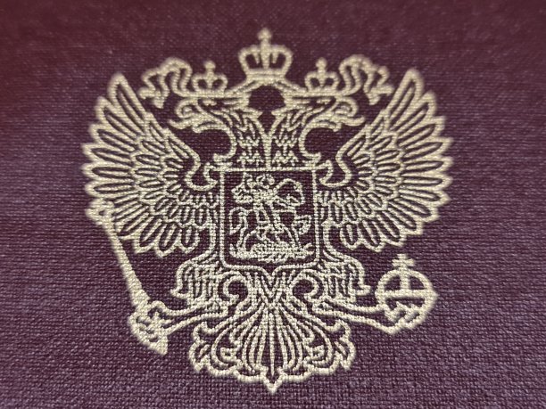 俄罗斯护照。护照在火车上图片下载