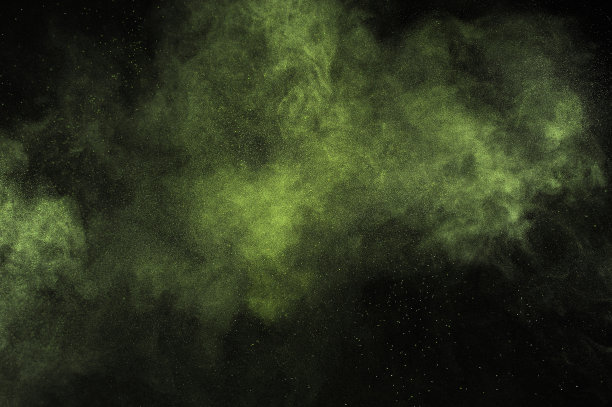 浅绿色粉末爆炸。图片下载