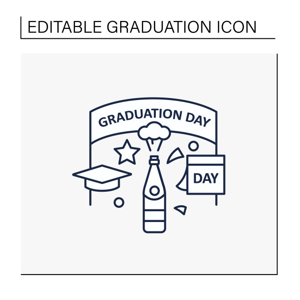 毕业日线图标图片下载