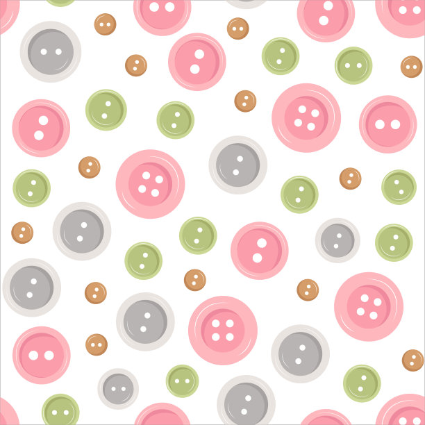 矢量无缝模式与按钮图片下载