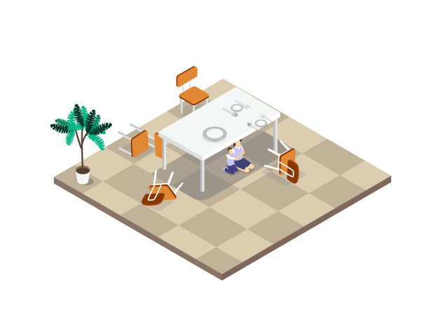 地震时，母子俩躲在桌子底下图片下载