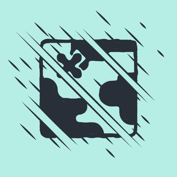 黑色非洲狩猎地图图标孤立在绿色图片下载