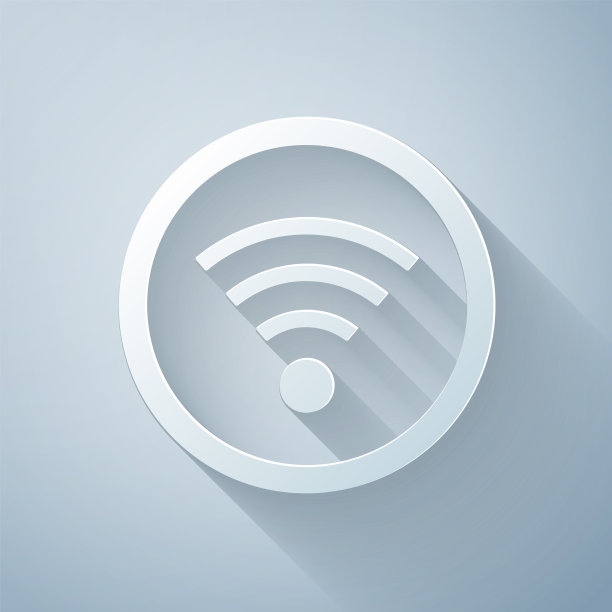 纸刻无线互联网wi-fi网络符号图片下载