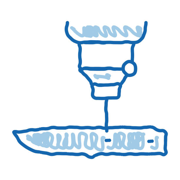 刀生产涂鸦图标手绘插图图片下载