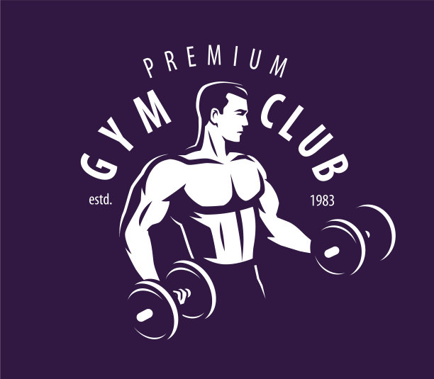 健身俱乐部的健美运动员，强壮的肌肉男图片下载