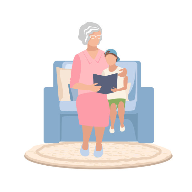 坐在椅子上的祖母图片下载