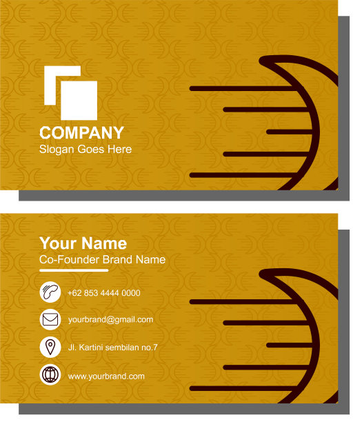 023 -与黄金相结合的名片设计图片下载