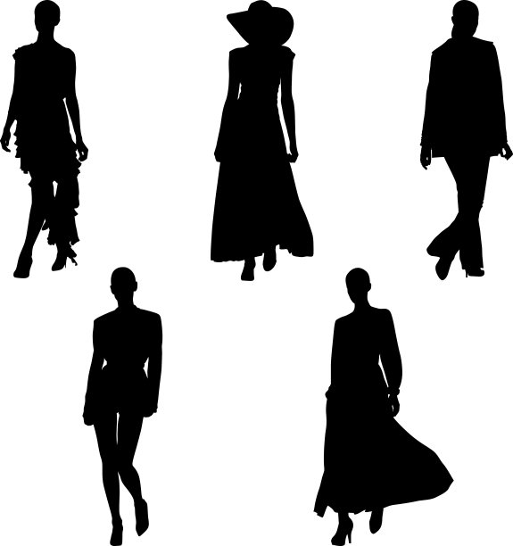 女性剪影图片下载