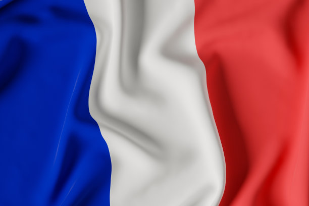 法国国旗。三维演示图片下载
