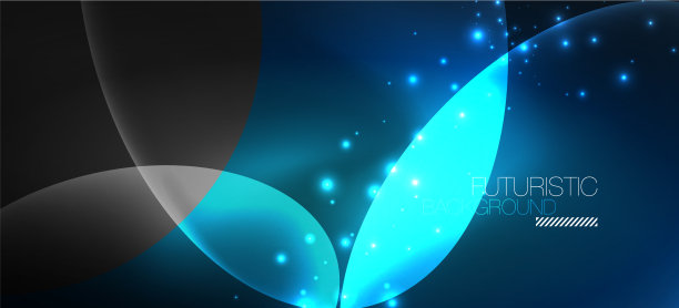 霓虹椭圆抽象背景闪亮明亮图片下载