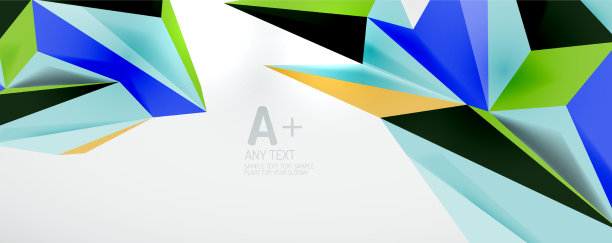 三角形几何背景低多边形3d图片下载