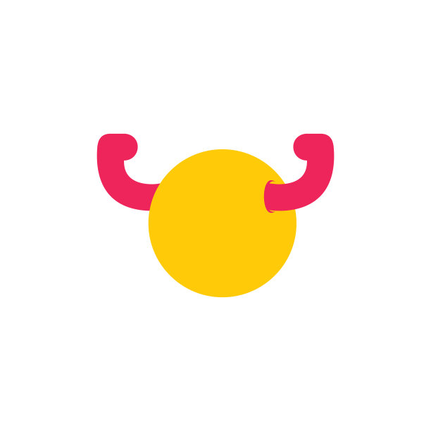 强壮的儿童身体抽象标志图片下载