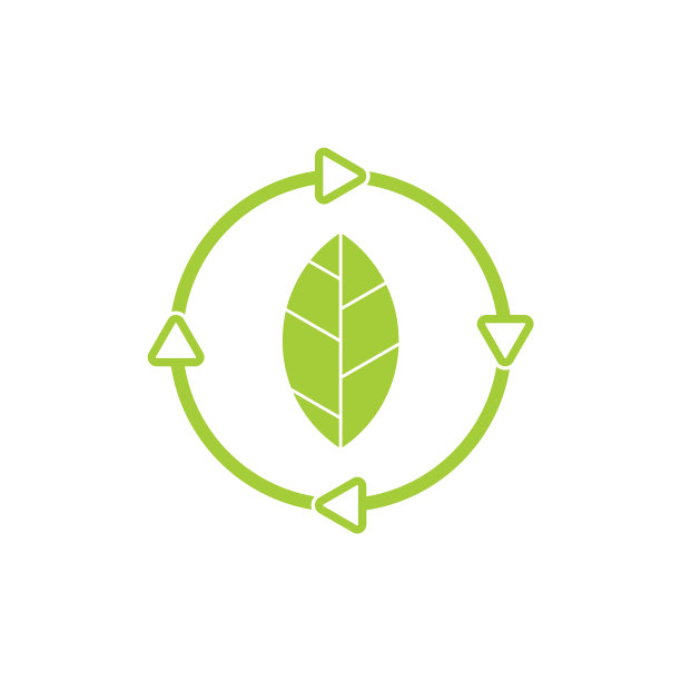 叶圆箭头旋转标志图片下载