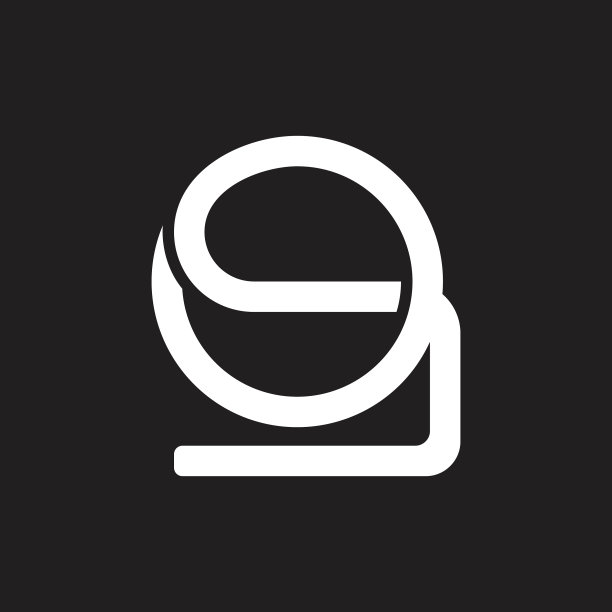 抽象字母OS线条艺术标志图片下载