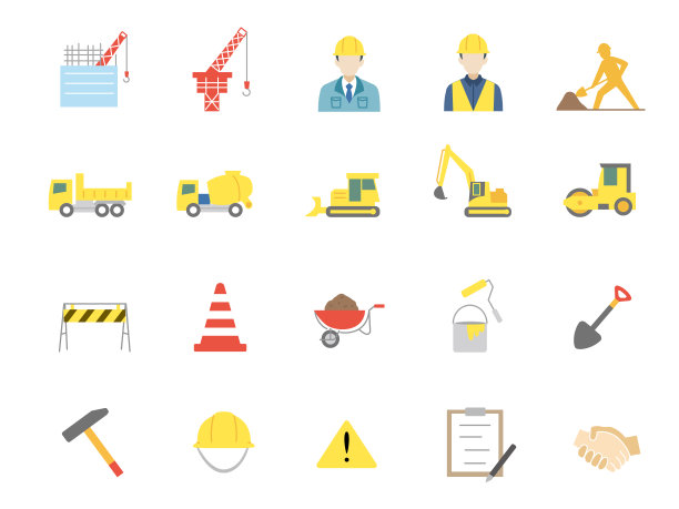 建筑图标说明图片下载