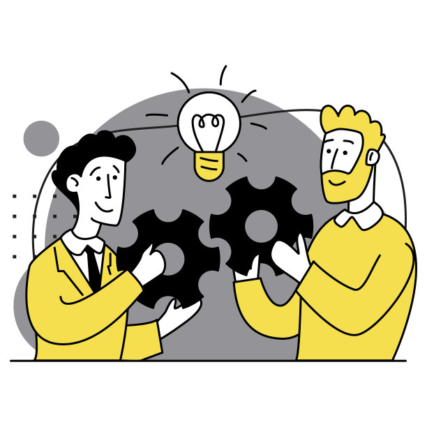 思想的发展。业务合作,协作。经验和倡议。企业营销的插图。男人参加商业活动的场景。现代平底图片下载