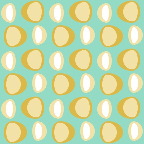 圆润抽象无缝图案-任何表面的装饰重点。图片下载