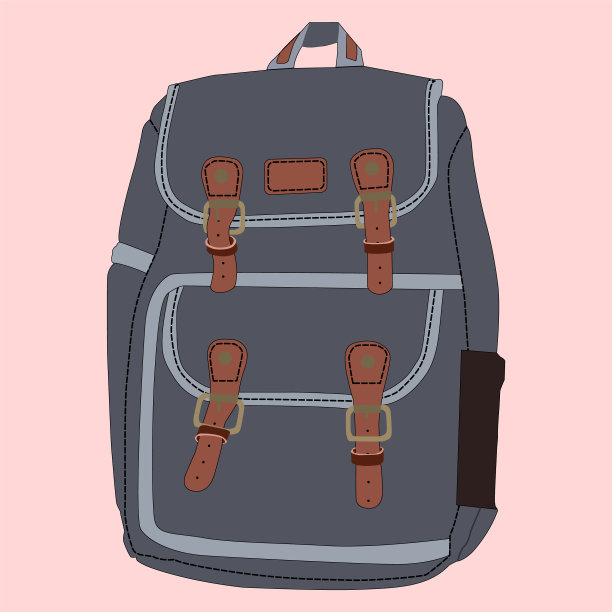 一个平坦的背包图片下载