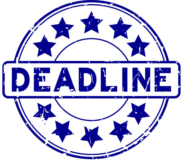 垃圾蓝色截止日期与明星图标圆形橡胶图片下载