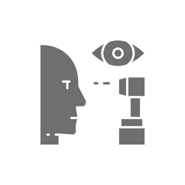 眼睛验证眼睛扫描灰色图标孤立图片下载