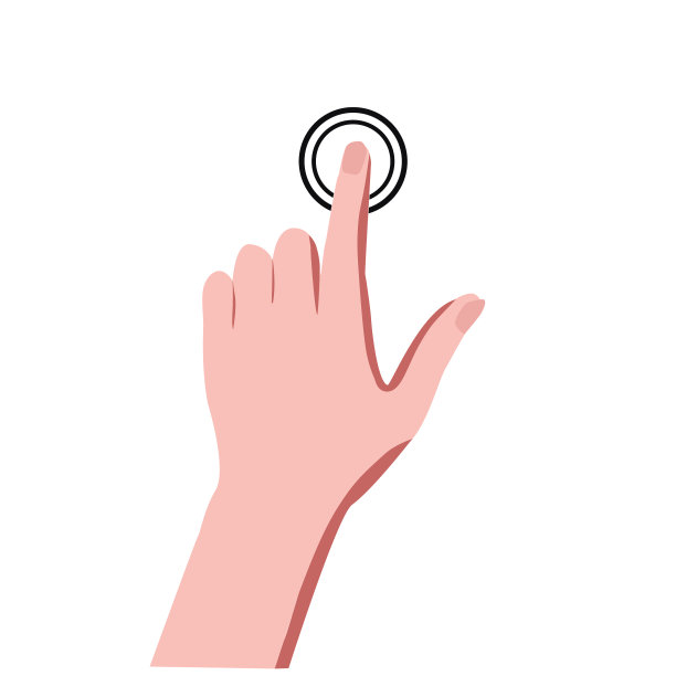 人的手触屏标识图标图片下载