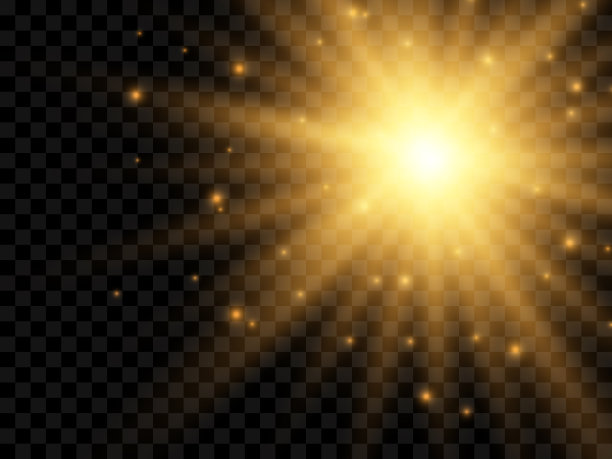 阳光在透明的背景上图片下载