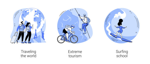 假日旅行抽象概念矢量插图。图片下载