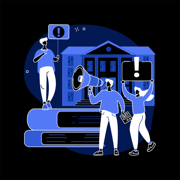 学生行动主义抽象概念向量插图。图片下载