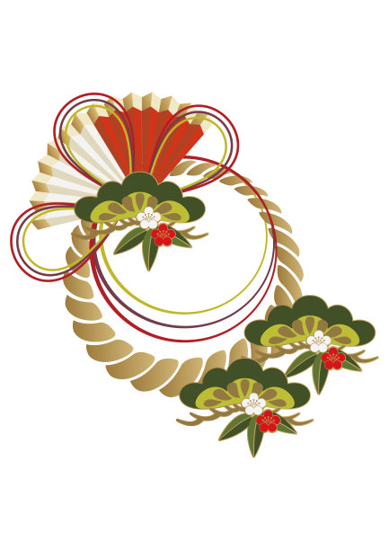 新年幸运装饰环图片下载