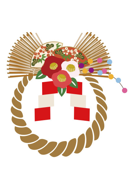 新年幸运装饰环图片下载