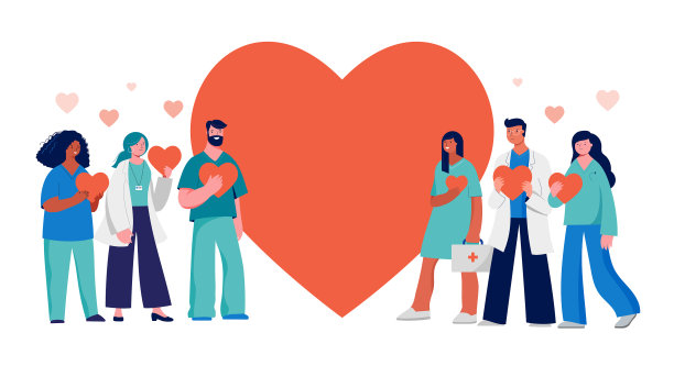 感谢医生和护士的概念设计图片下载