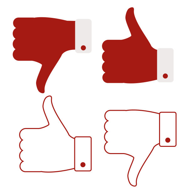 就像不喜欢4图标孤立在一个白色图片下载