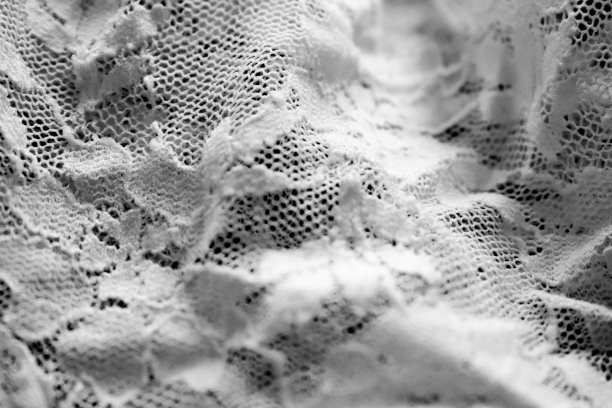 白色蕾丝材料接近图片下载
