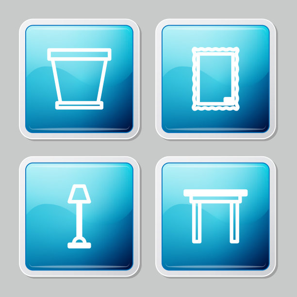 集线花盆画落地灯及图片下载