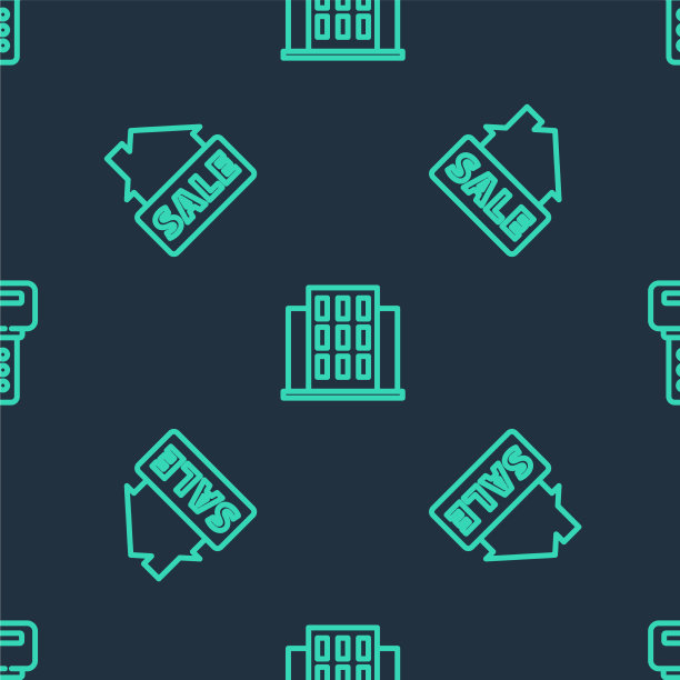 设线房屋挂牌与销售和钥匙上图片下载